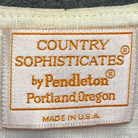 Pendleton Womens Country Sophisticates White Short Sleeve Button-Up Blouse Size - Picture 2 of 9